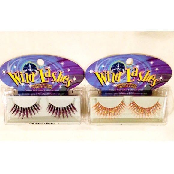 NEW Set of 2 ‘Wild Lashes’ False Colored Eyelashes - Picture 1 of 3